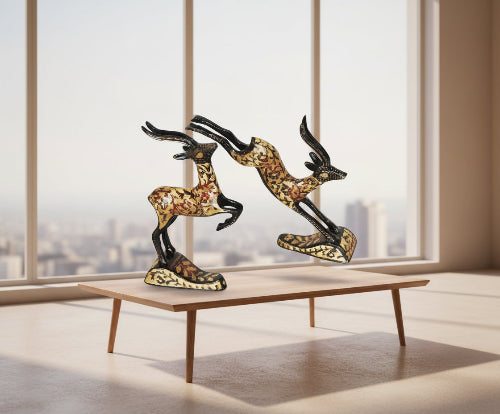 Brass Deer Showpiece-ArtyCraftz.com