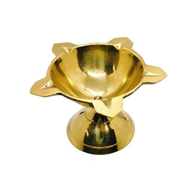 Brass Diya Oil Lamp for Aarti