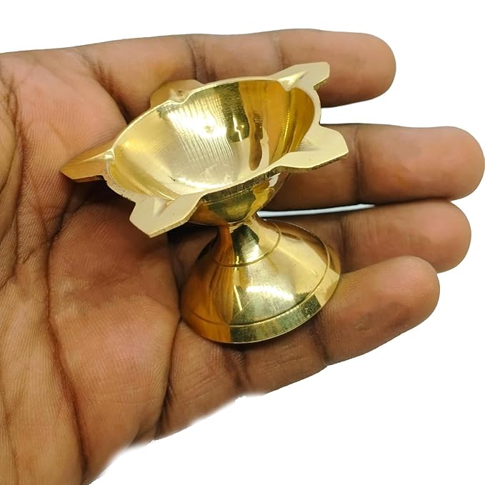 Brass Diya Oil Lamp for Aarti