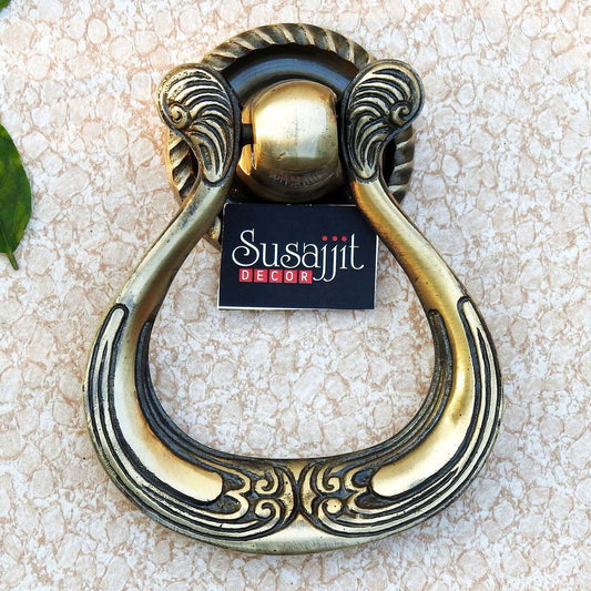 Brass Door Knocker Decorative Door Decor Attractive and Fancy Door Hardware - ArtyCraftz.com