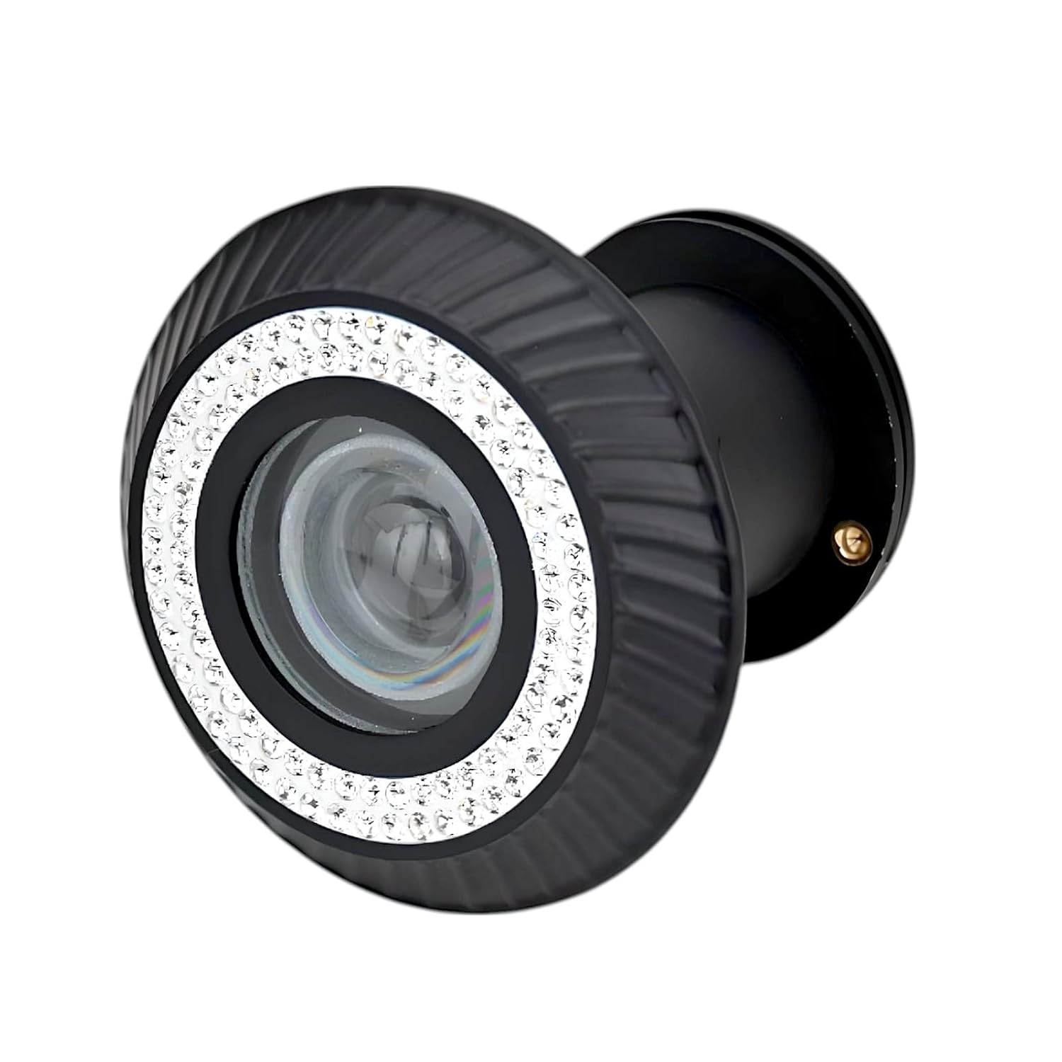 Brass Black Double Diamond Layer Door Viewer-ArtyCraftz.com