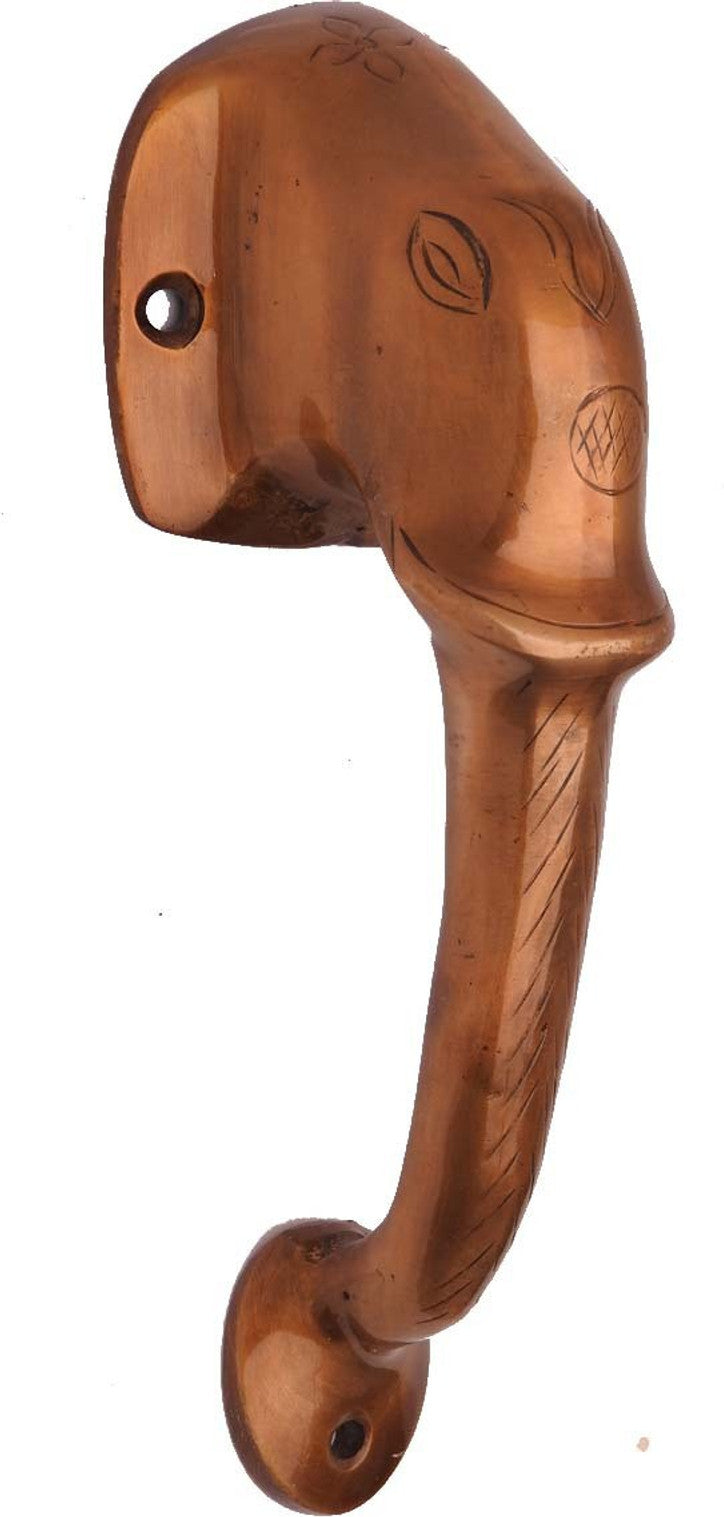 Brass Elephant Door Handle Antique Finish Decorative Pull Handle-ArtyCraftz.com