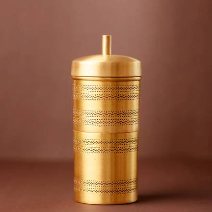 Brass Embossed Matt Indian Coffee Filter-ArtyCraftz.com
