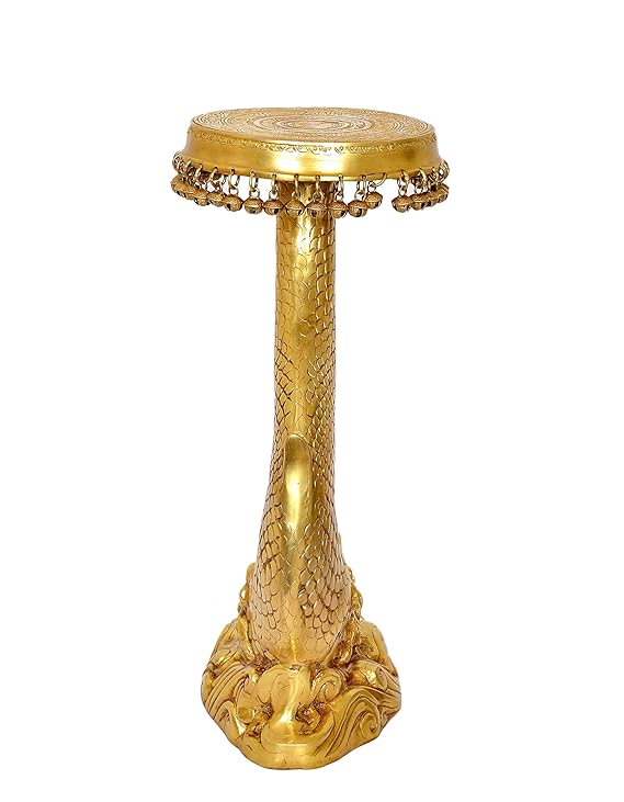 Brass Fish Design Decorative Stool -ArtyCraftz.com