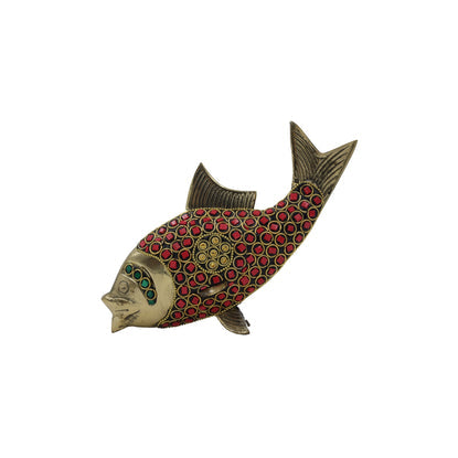 Brass Fish Showpiece Statue