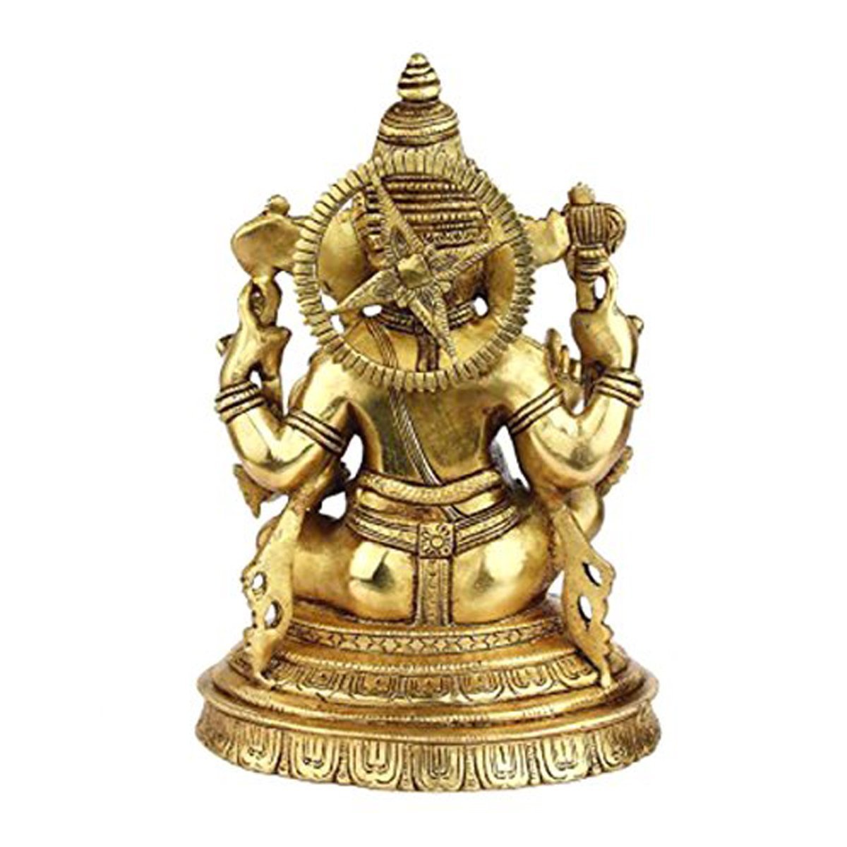 Brass Ganesh with Jewellery Statue