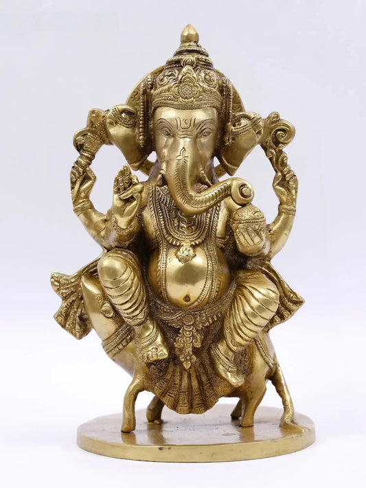 Brass Vijaya Ganapathi Idol