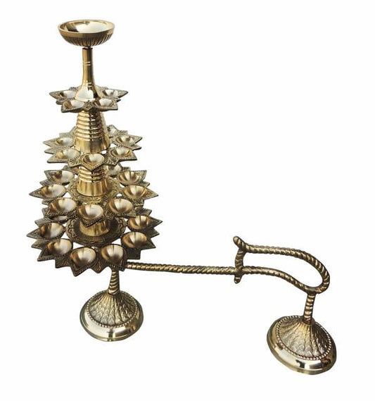 Brass Ganga Arti Diya-ArtyCraftz.com