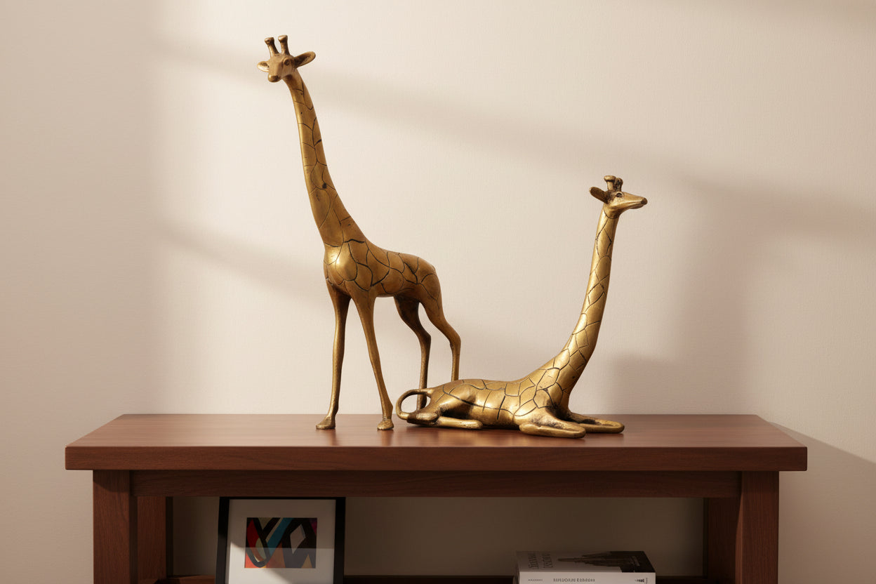 Brass Giraffe Decorative Showpiece-ArtyCraftz.com
