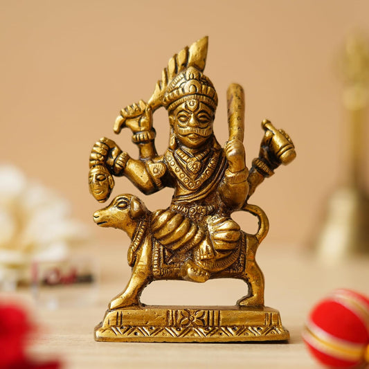 Brass Kal Bhairav Idol-ArtyCraftz.com