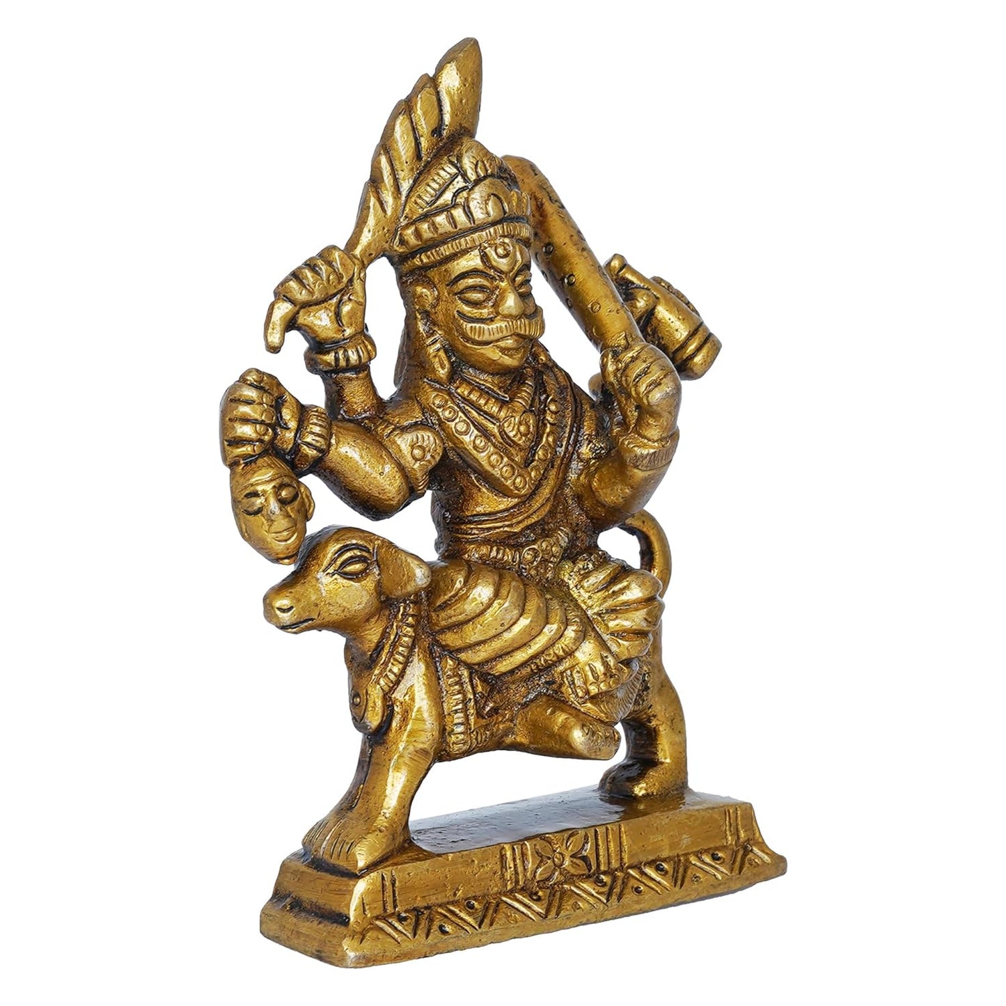 Brass Kal Bhairav Idol-ArtyCraftz.com