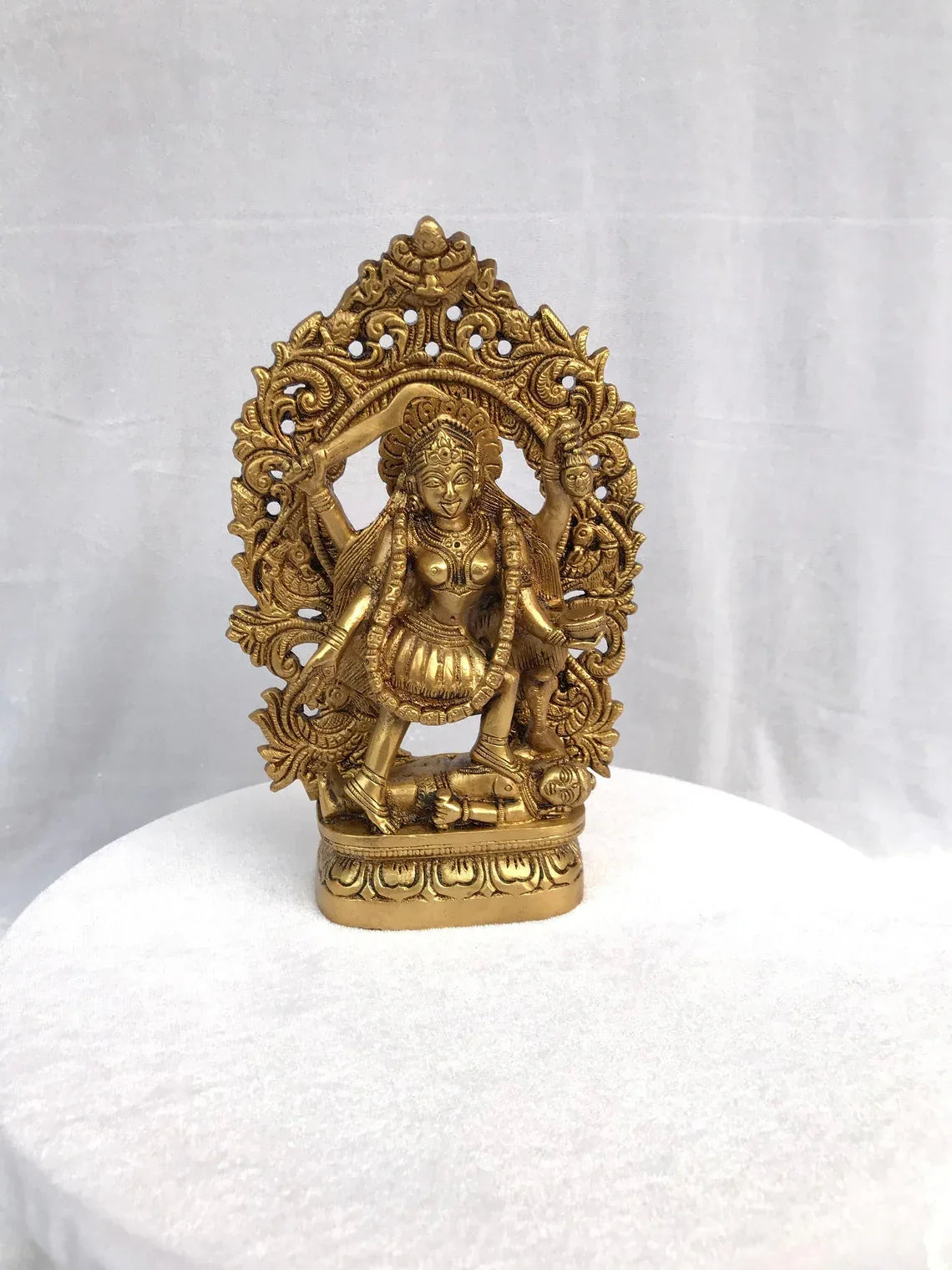 Brass Kali Mata Idol-ArtyCraftz.com