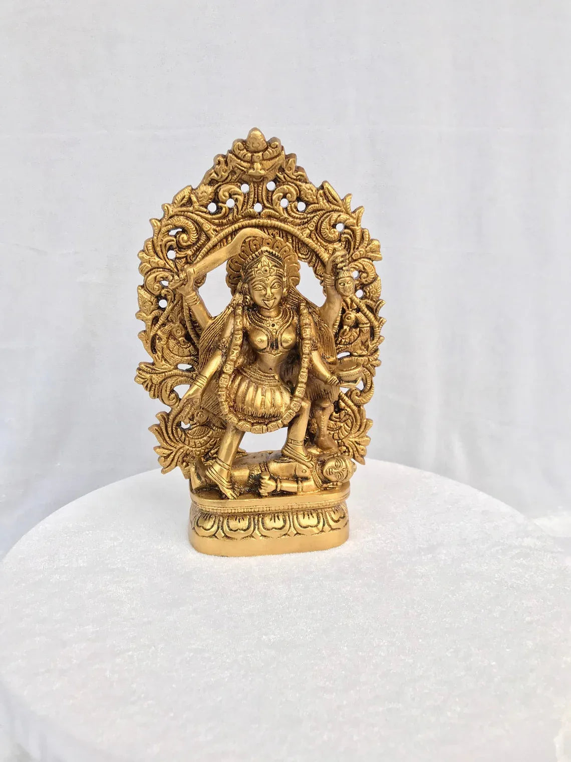 Brass Kali Mata Idol-ArtyCraftz.com