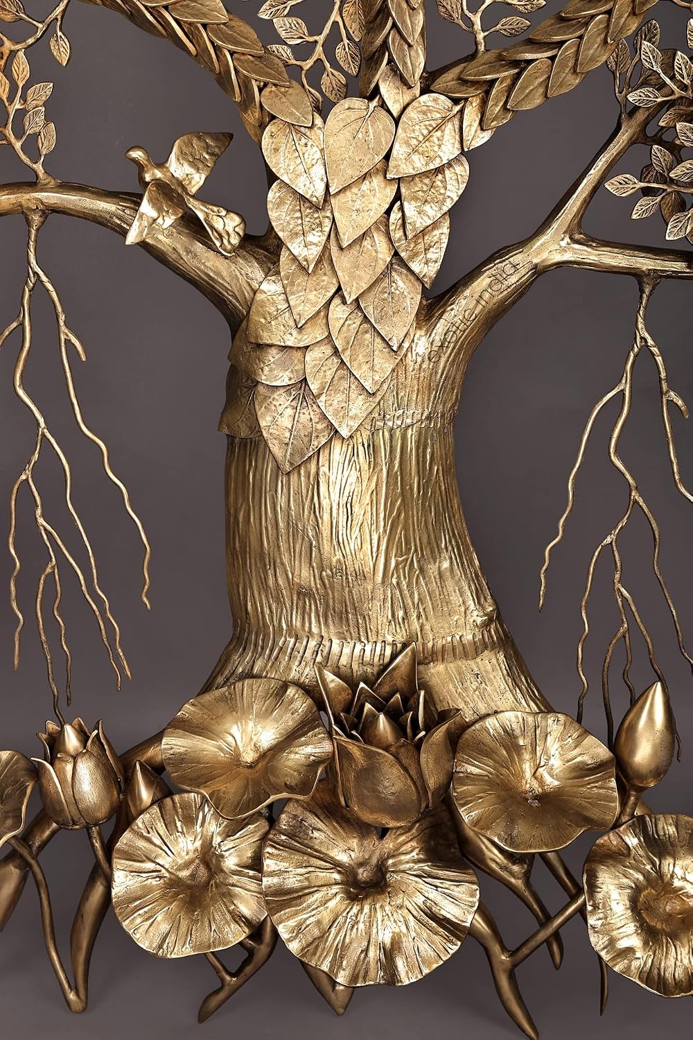 Brass Kalpavriksha Tree Wall Hanging-ArtyCraft.com