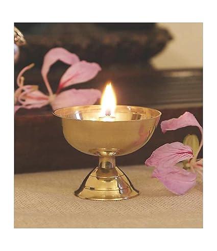 Brass Kamal Akhand Diya Oil Lamp