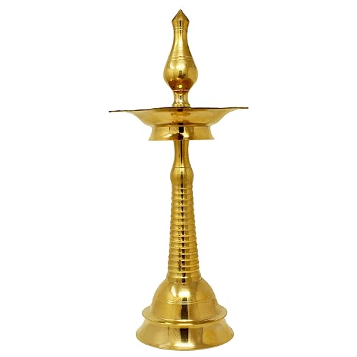 Brass Kerala Style Fancy Oil Lamp