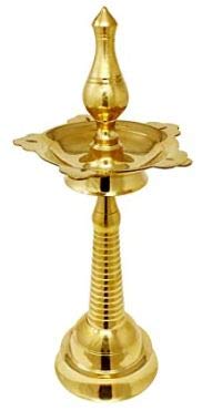 Brass Kerala Style Fancy Oil Lamp