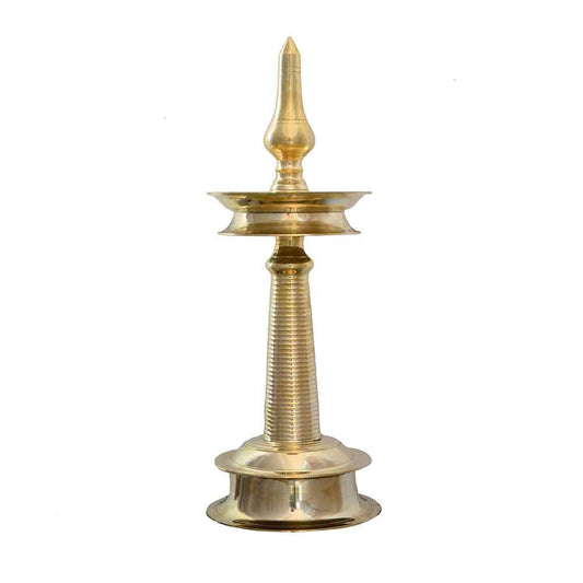 Brass Kerala Traditional Big Nilavilakku Oil Lamp-ArtyCraftz.com