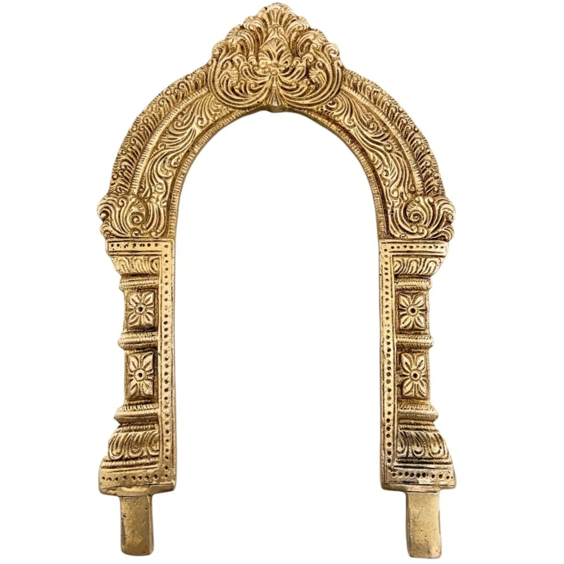 Brass Kirtimukha Yali Face Prabhavali 26 Cms-ArtyCraftz.com