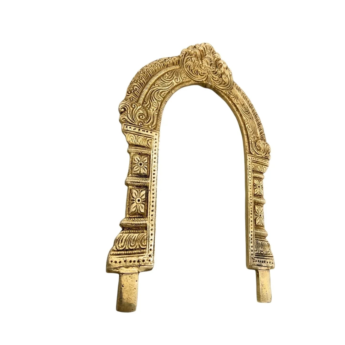 Brass Kirtimukha Yali Face Prabhavali 26 Cms—ArtyCraftz.com