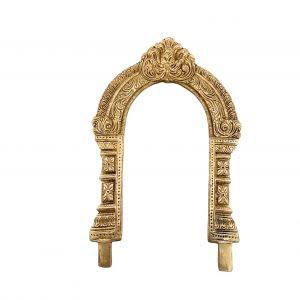 Brass Kirtimukha Yali Face Prabhavali 26 Cms - ArtyCraftz.com