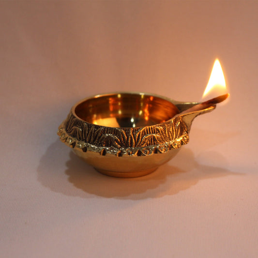 Brass Kuber Pooja Diya-ArtyCraftz