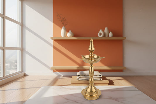 Brass Fancy Kerala Lamp-ArtyCraftz.com