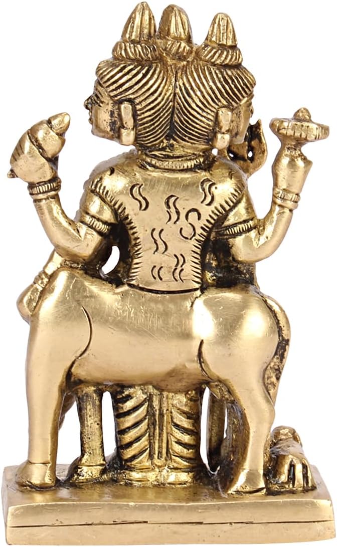 Brass Lord Dattatreya Statue-
ArtyCraftz.com