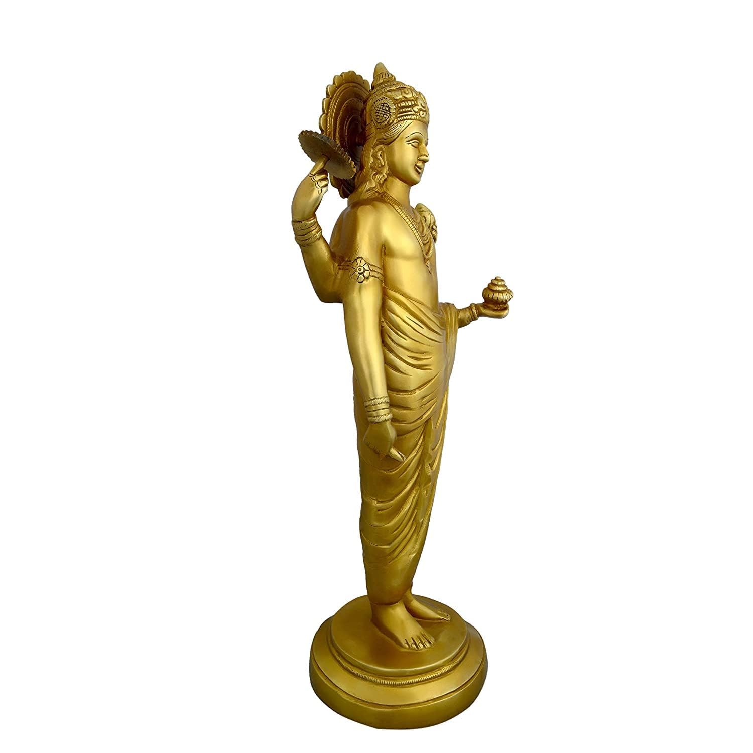 Brass Lord Dhanvantri 18 Inches Statue-ArtyCraftz.com
