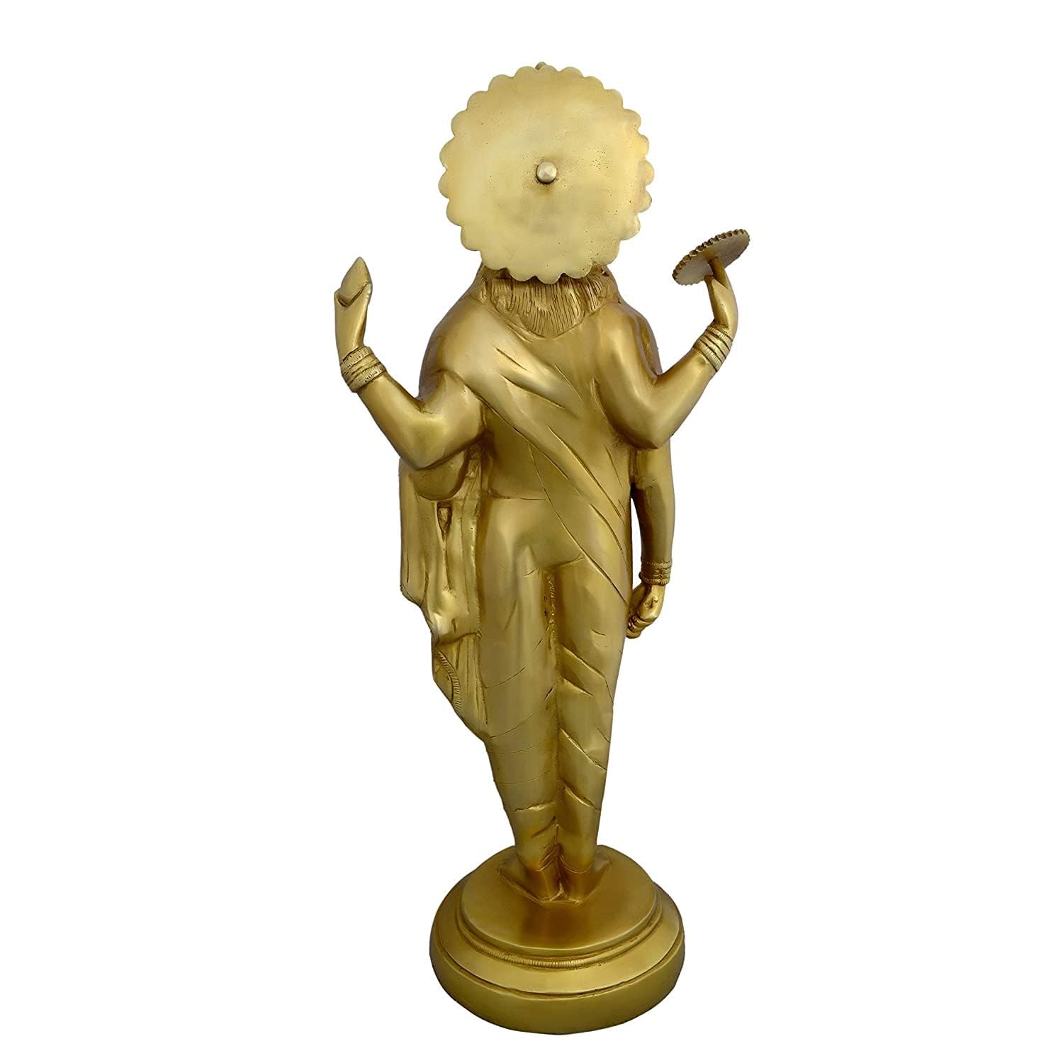 Brass Lord Dhanvantri 18 Inches Statue-ArtyCraftz.com