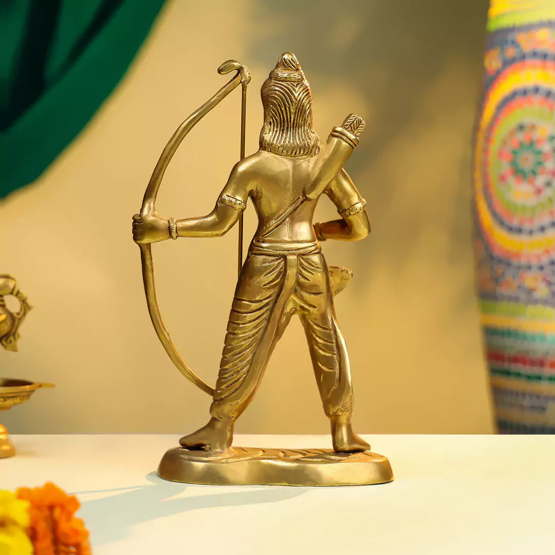 Brass Lord Rama Idol with Dhanush 2
