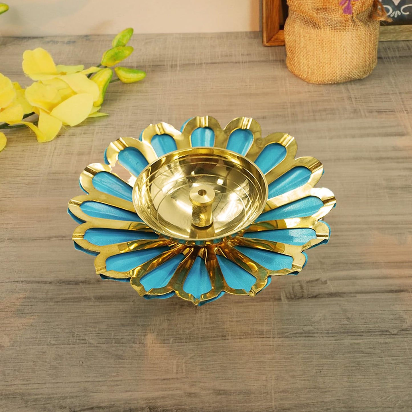 Brass Lotus 4 Inches Diya