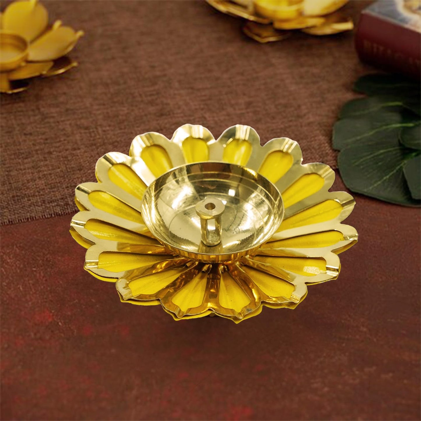 Brass Lotus 4 Inches Diya