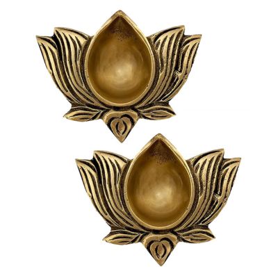 Brass Lotus Diya