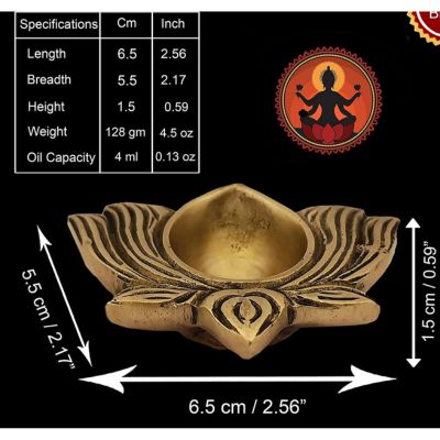 Brass Lotus Diya