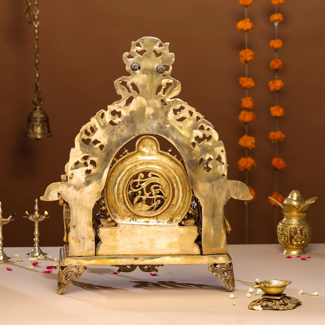 Brass Majestic Ram Darbar Statue-ArtyCraftz.com