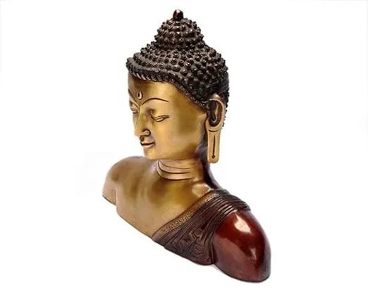 Brass Meditating Buddha - Copper Red - 14" - ArtyCraftz.com