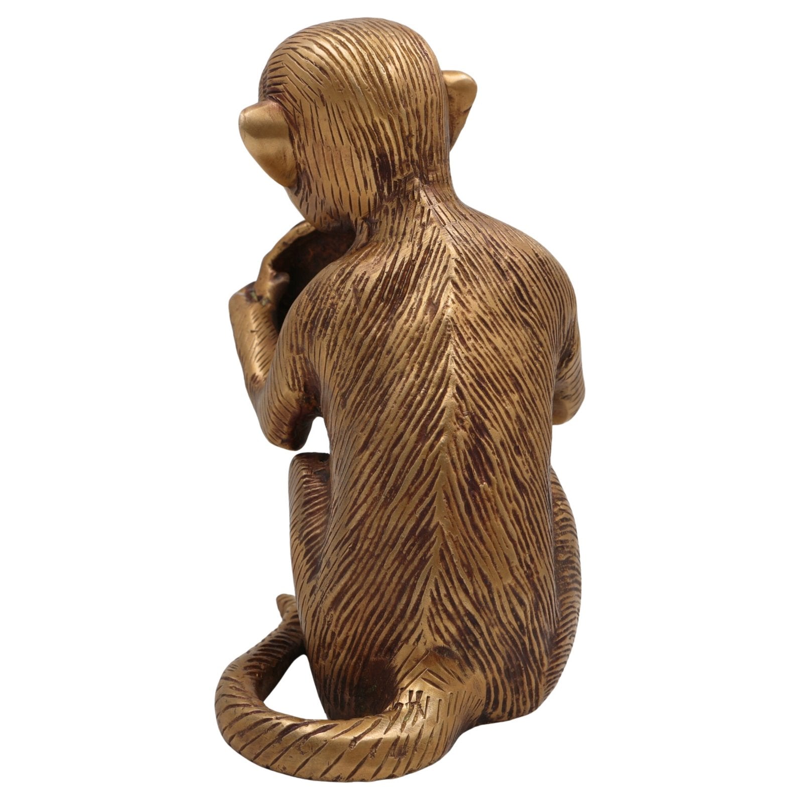 Brass Monkey with Plate Idol -ArtyCraftz.com