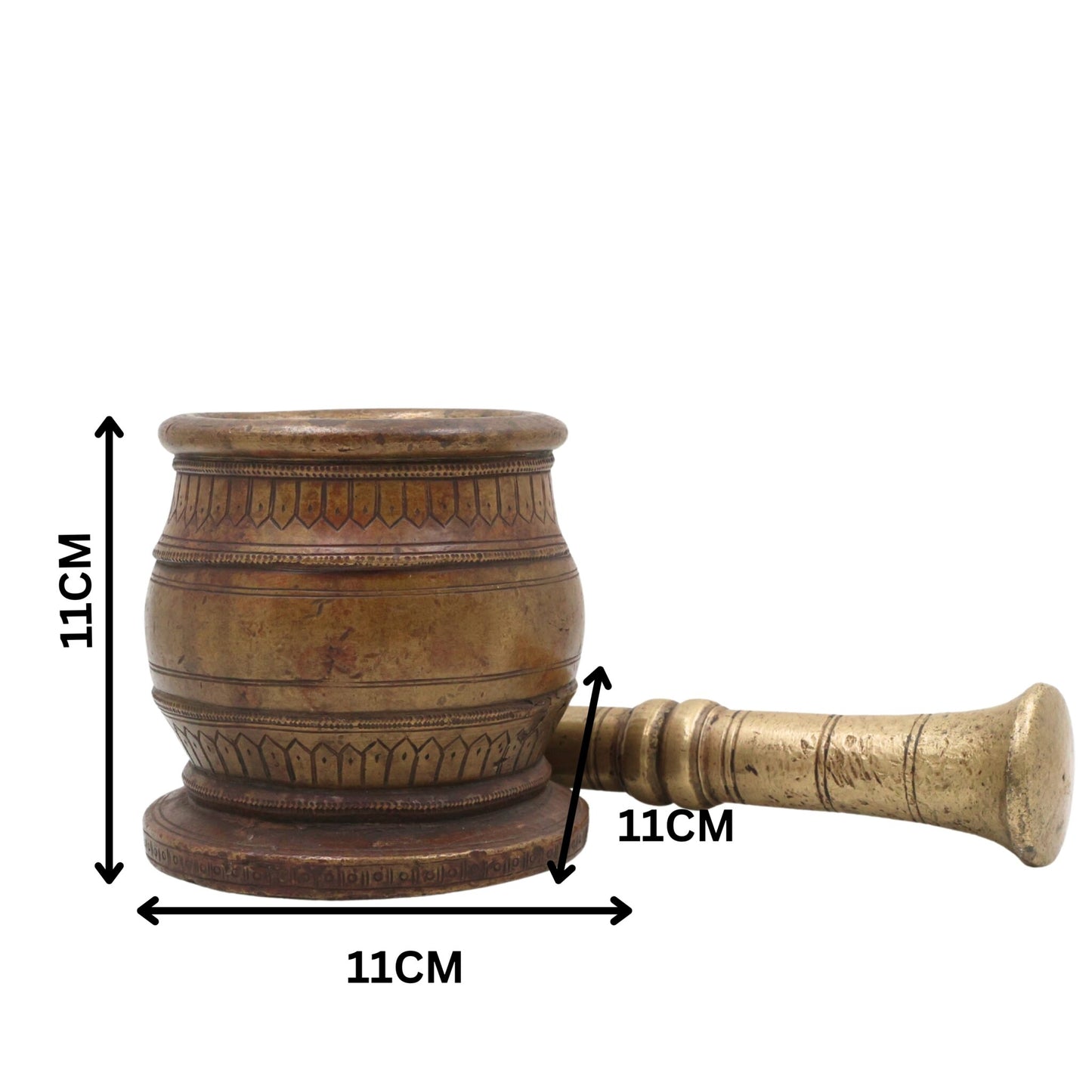 Brass Mortar and Pestle-ArtyCraftz.com