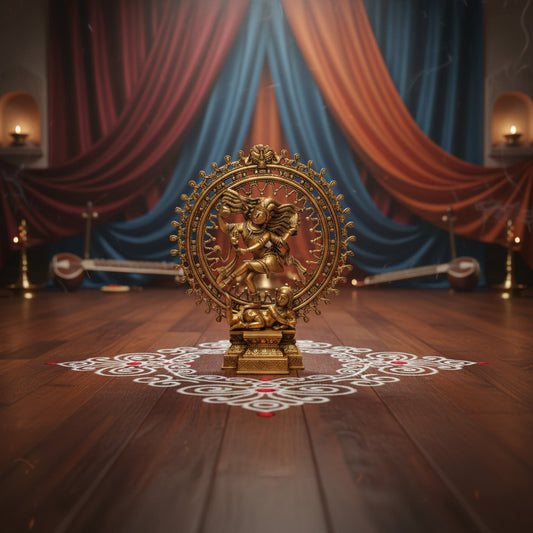 Brass Nataraja Idol Home Decor Gifting 43.18cm X 38.1cm - ArtyCraftz.com