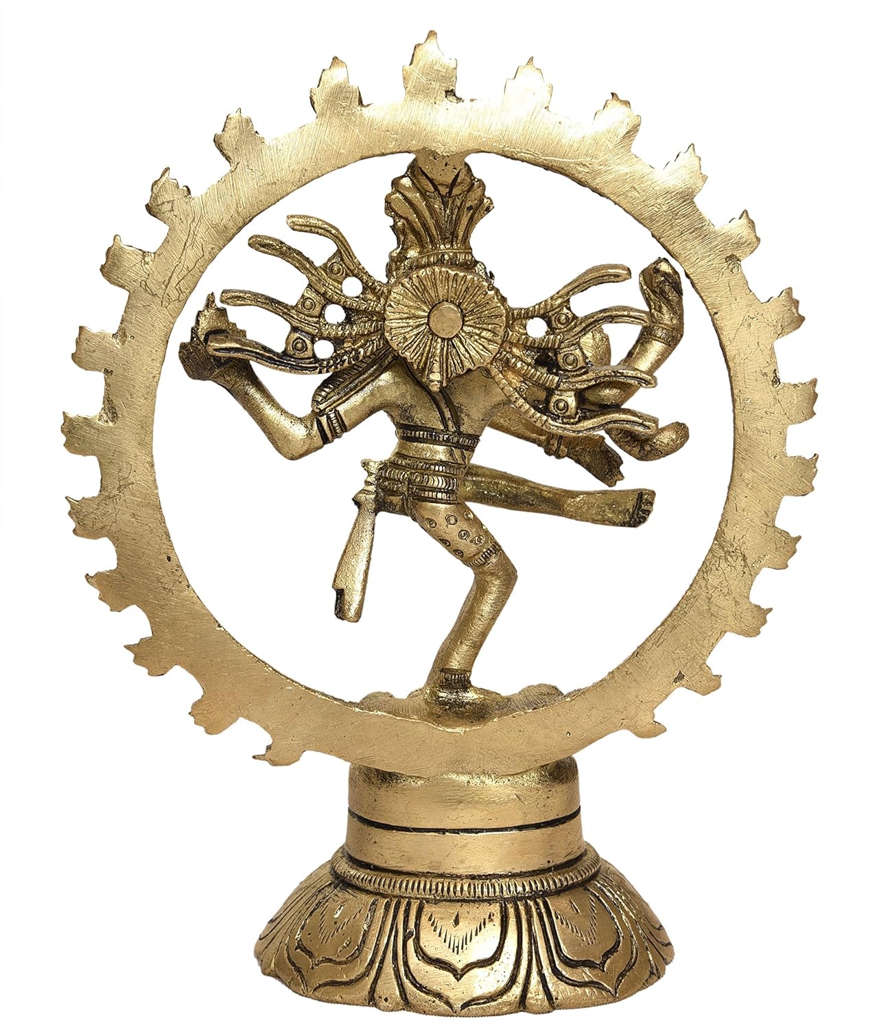 Brass Nataraja Statue Home Decor Gifting 5.5" Inches-ArtyCraftz.com