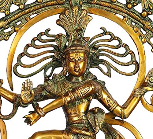 Brass Nataraja with Aum Om Statue-ArtyCraftz.com