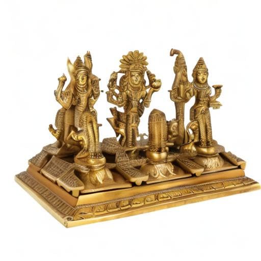 Brass Navagraha Statue Set with Their Vahanas -ArtyCraftz.com