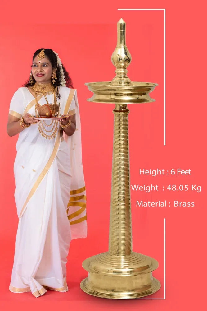 Brass Nilavilakku/Kerala Lamp-ArtyCraftz.com