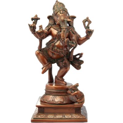 Brass Nritya Ganesha Statue