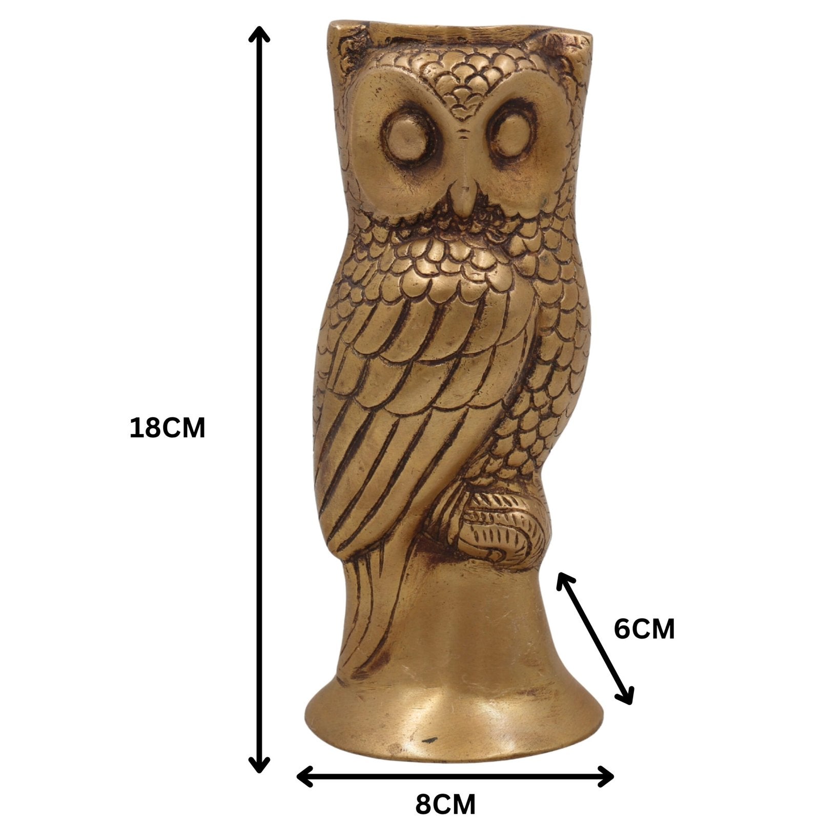 Brass Owl Pen Holder-ArtyCraftz.com