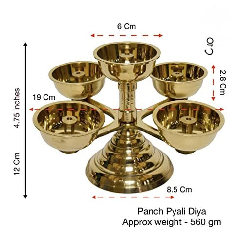 Brass Panchadeepam-ArtyCraftz.com