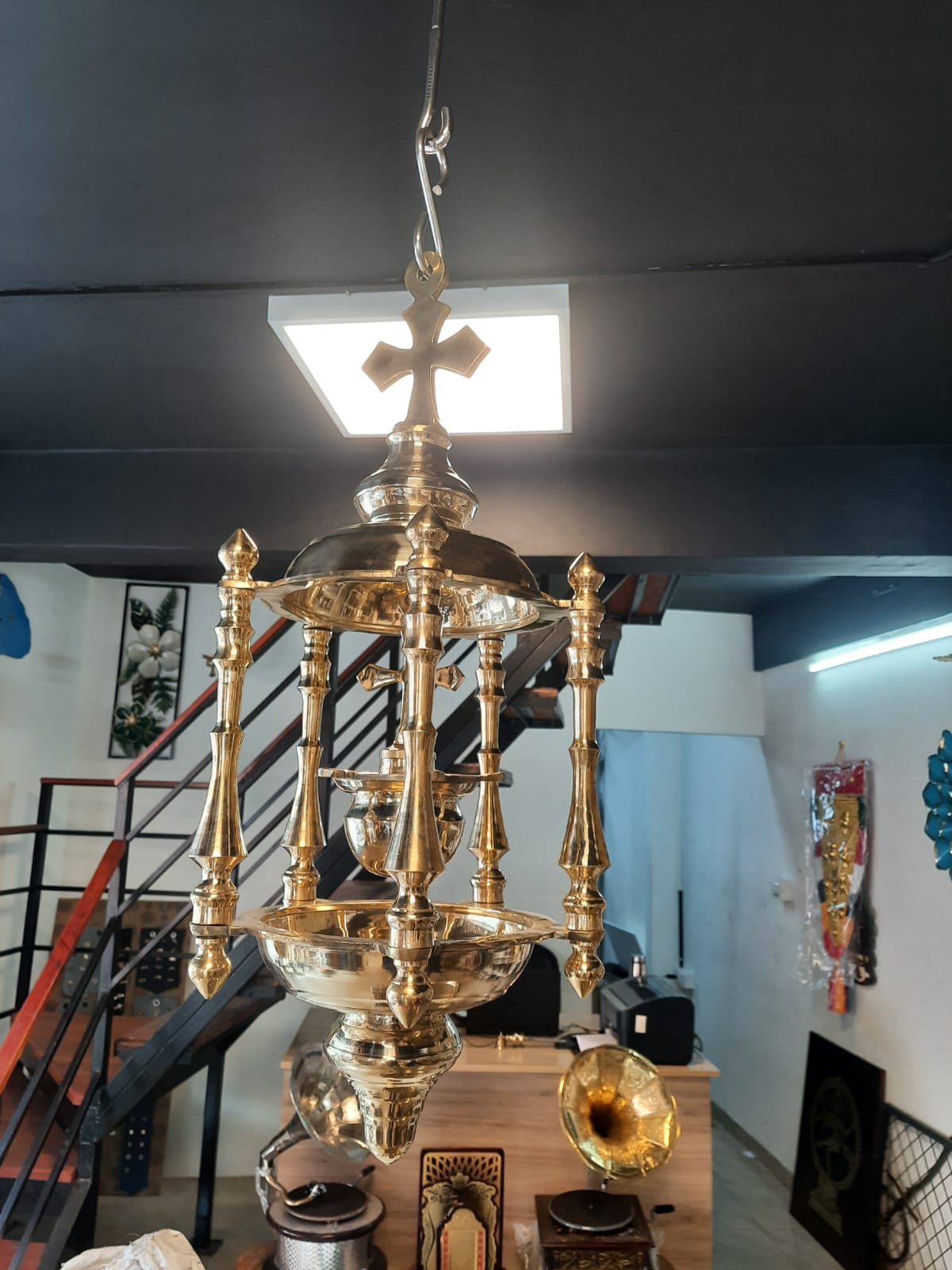 Brass Poliya Vilakku-ArtyCraftz.com