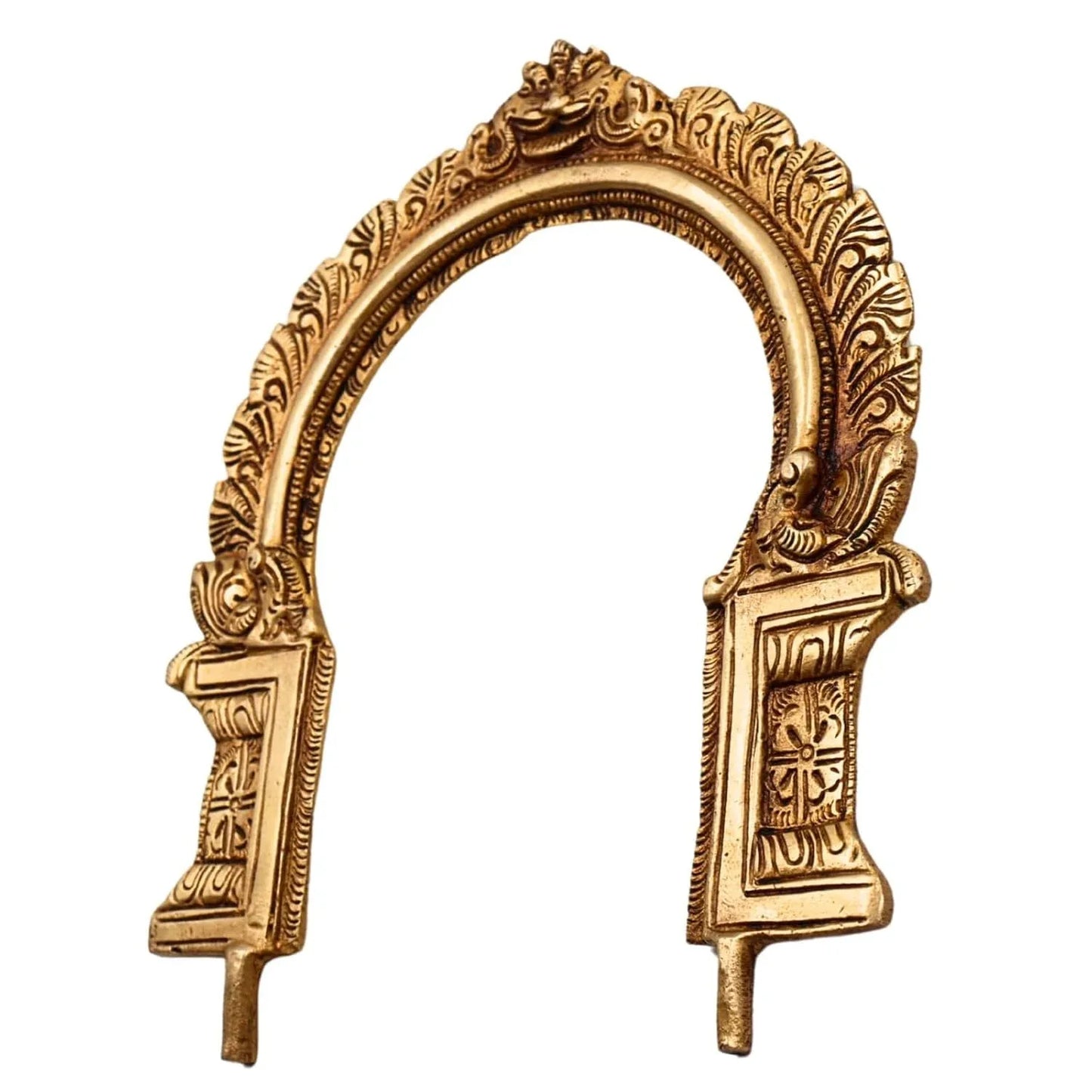 Brass Prabhavali Tiruvachi Thiruvasi Arch Frame Prabhamandala (23 cm)-ArtyCraftz.com