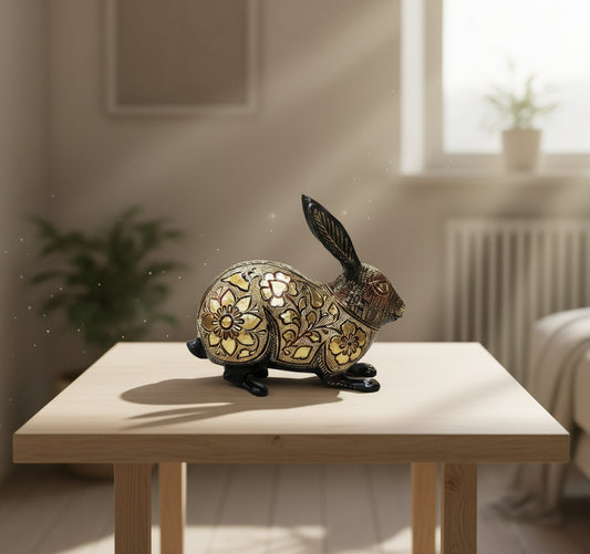 Brass Rabbit Decorative Showpiece- ArtyCraftz.com
